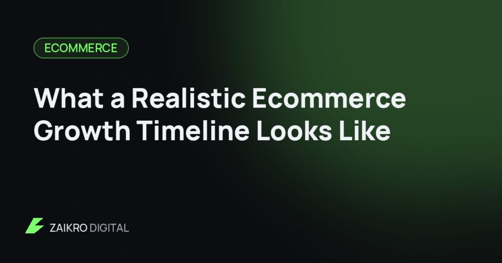 What a Realistic Ecommerce Growth Timeline Looks Like